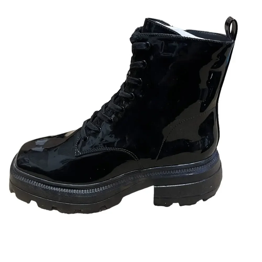 Katy Perry Size 10 NEW in Box Womens Black The Geli Combat Boots - Picture 4 of 12